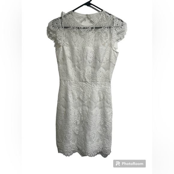 BB Dakota Jayce Lace Shealth Cocktail white Dress - Picture 1 of 12